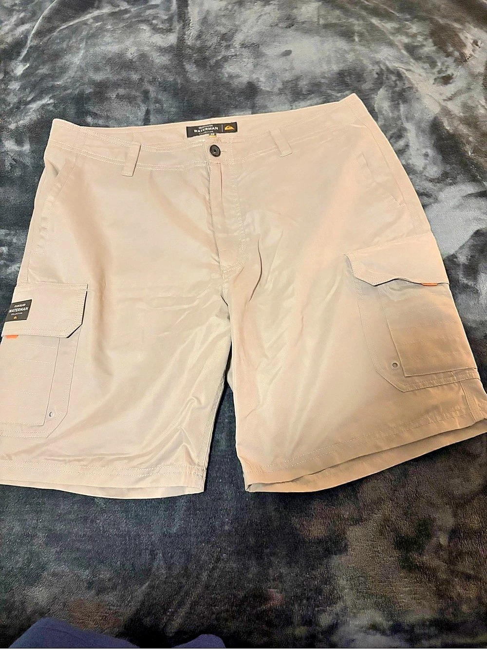 Quiksilver Waterman Collection Cargo Shorts Beige Waist 38